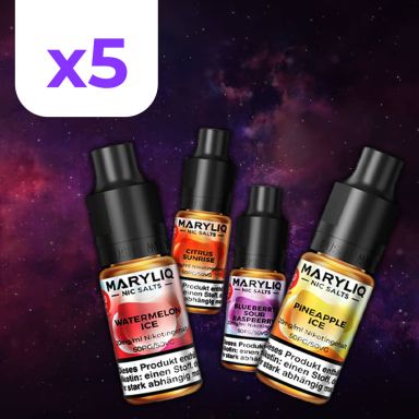 Bundle: 5 x MARYLIQ Nic Salt E-liquid