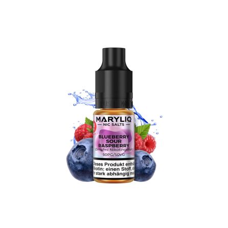 MARYLIQ Nic Salt E-liquid - Blueberry Sour Raspberry
